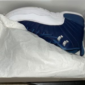 Blue and white retro 12s